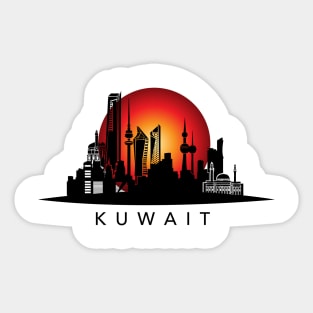 Kuwait Skyline Sticker